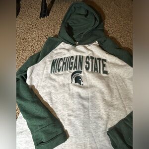 Michigan State Spartans S ladies pullover hoodie with logo by Sideline Apparel